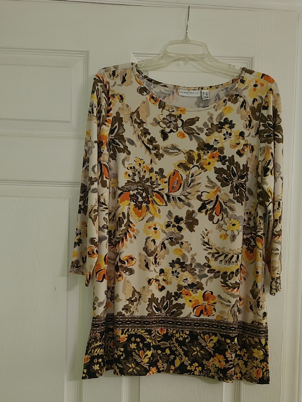 Susan Graver Liquid Knit Tunic. Size LP